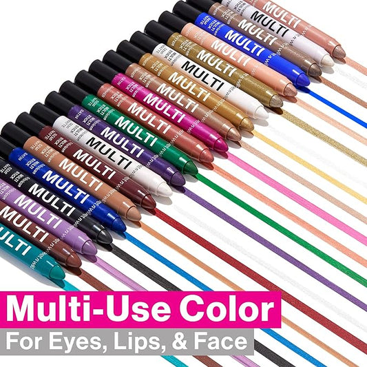 wet n wild Color Icon Cream Eyeliner Eyeshadow Multi-Stick, Moisturizing, Nourishing Velvety Cream-to-Powder Buildable & Blendable Formula, Cruelty-Free & Vegan - Snowy Skies