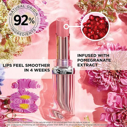 L'Oreal Paris Glow Paradise Hydrating Balm-in-Lipstick with Pomegranate Extract, Beige Eden, 0.1 Oz