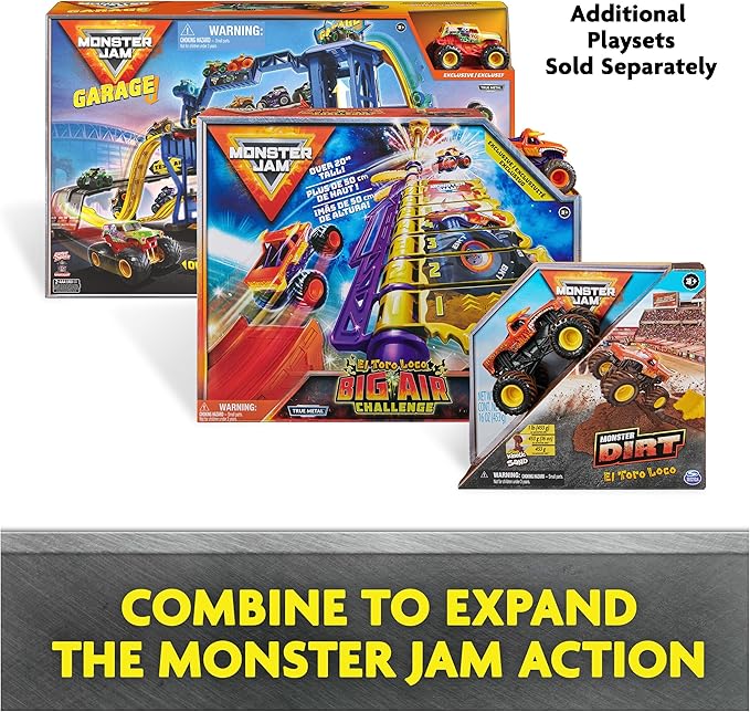 Monster Jam, Official 12-Pack of 1:64 Scale Die-Cast Monster Trucks for Boys and Girls, Kids Toys for Ages 4 and Up, Amazon Exclusive