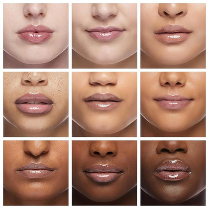 Ruby Kisses Lip Gloss Butter Bomb Gloss Non-Sticky Lip Gloss Vitamin E Natural Nude Lip Makeup - 7.8mL (0.26 US fl.oz) (Butter Bomb)
