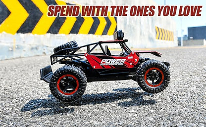 BEZGAR TB141 RC Cars-1:14 Scale Remote Control Car, 2WD High Speed 20 Km/h All Terrains Electric Toy Off Road RC Car Vehicle Truck Crawler with Two Rechargeable Batteries for Boys Kids and Adults