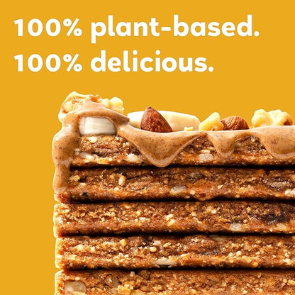 GoMacro MacroBar Organic Vegan Protein Bars - Banana + Almond Butter, (2.3 Ounce Bars, 12 Count)