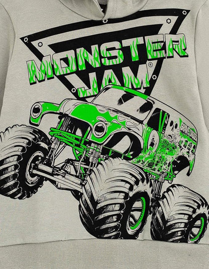 Monster Jam Grave Digger Monster Mutt Megalodon Fleece Pullover Hoodie & Pants Toddler to Big Kid