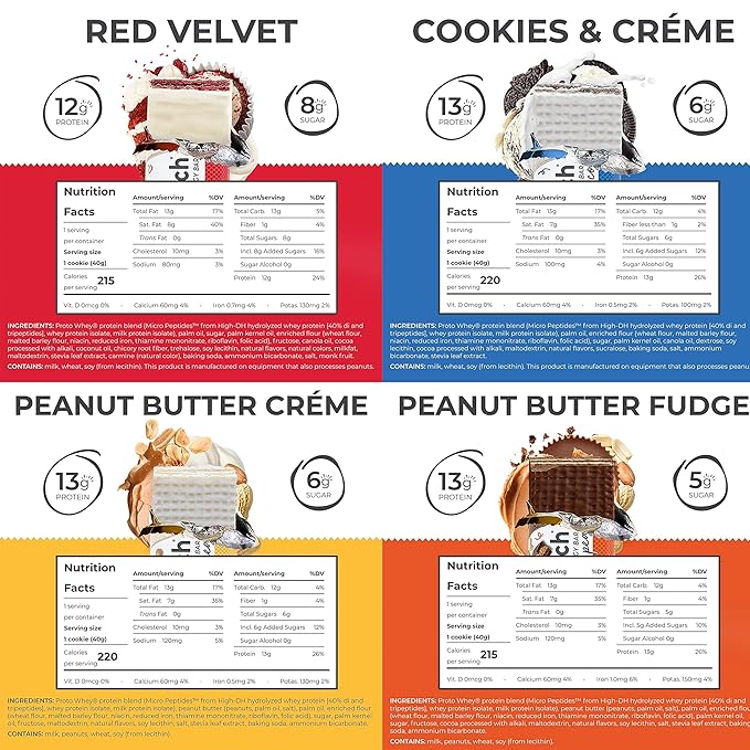 Power Crunch Protein Bars Variety Pack - High Protein, Low Calorie, Low Sugar Snack Bar - Variety Snack Box (Pack of 16) 1.4 oz Bar