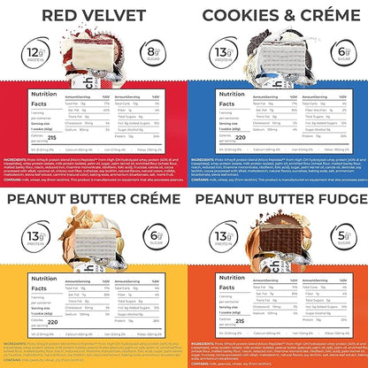 Power Crunch Protein Bars Variety Pack - High Protein, Low Calorie, Low Sugar Snack Bar - Variety Snack Box (Pack of 16) 1.4 oz Bar