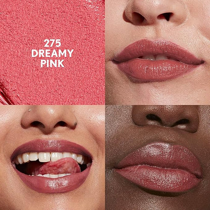 COVERGIRL Clean Lip Color, Dreamy Pink, Satin Finish, Squalane, Avocado & Aloe, Carmine-Free, Non-Drying, 0.12oz