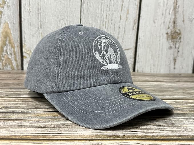 Embroidered UFO Alien Big Foot Hats