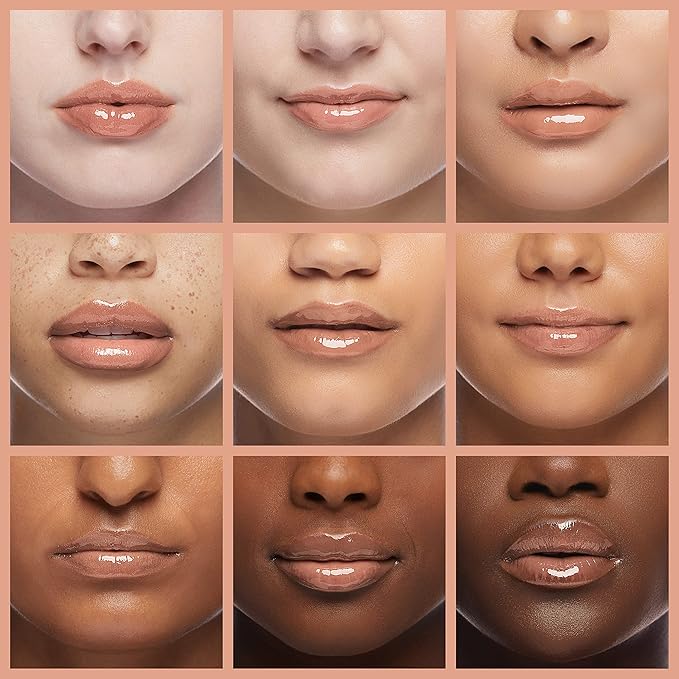 Rimmel Stay Glossy Lip Gloss - Non-Sticky and Lightweight Formula for Lip Color and Shine - 710 Honey, Honey, .18oz
