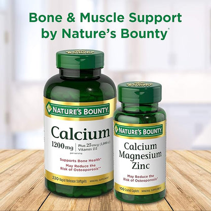 Nature's Bounty Glucosamine Chondroitin Pills and Dietary Supplement, Support Joint Health, 110 Capsules