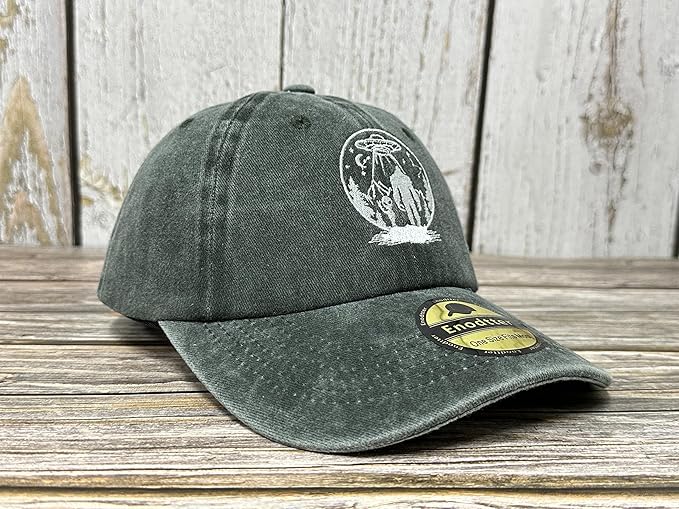 Embroidered UFO Alien Big Foot Hats