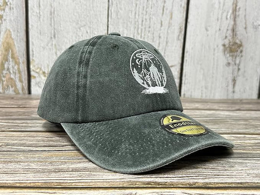 Embroidered UFO Alien Big Foot Hats