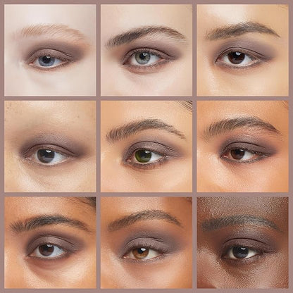 Erinde Single Light Brown Matte Eyeshadow Palette, High Pigment, Long Lasting, Intense Color, Neutral Nudes Naked Matte Pressed Powder Eye Shadow Palette