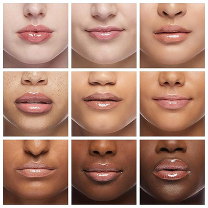 Ruby Kisses Broadway Vita-Lip Clear Lip Gloss (8 Pack), Ultra-Hydrating & Soothing Formula with Vitamins, High-Shine Non-Sticky Finish Lip Balm with Mint, Rosehip, Coconut, Mango, Argan, Honey, Shea