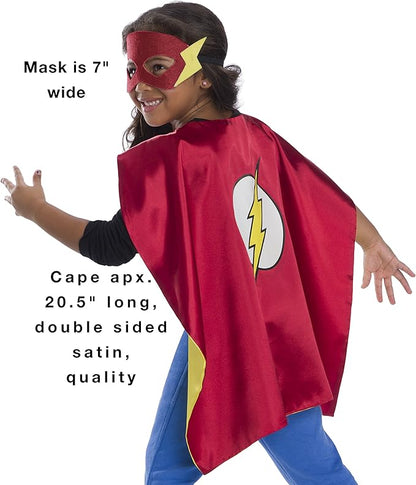 Rubies Super Hero Cape Set Officially licensed DC Comics Assortment 4 Capes, 2 Masks, and 2 Headbands, One Size (Amazon Exclusive)