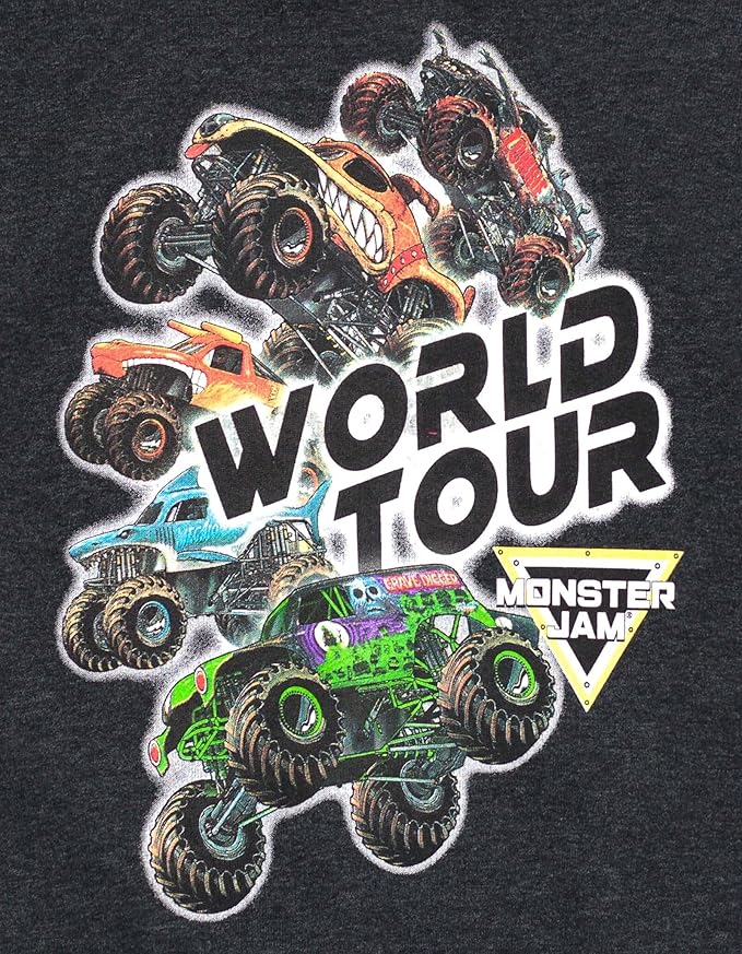 Monster Jam Grave Digger Monster Mutt Megalodon Fleece Pullover Hoodie & Pants Toddler to Big Kid