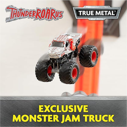 Monster Jam ThunderROARus Drop Playset with Exclusive Monster Truck, Over 6 Feet Tall, Lights & Sounds, Kids Dinosaur Toys for Boys and Girls Ages 4 and Up