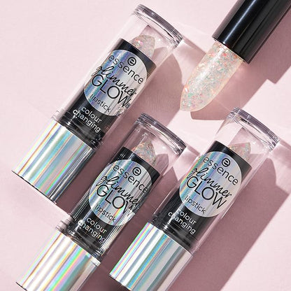 essence | Glimmer GLOW Lipstick | pH Color Changing Technology | Subtle & Sheer Pink | Vegan & Cruelty Free | Free From Parabens, Gluten, Oil, Preservatives & Microplastic Particles
