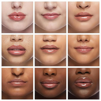 Ruby Kisses Lip Gloss Butter Bomb Gloss Non-Sticky Lip Gloss Vitamin E Natural Nude Lip Makeup - 7.8mL (0.26 US fl.oz) (Tantalize)