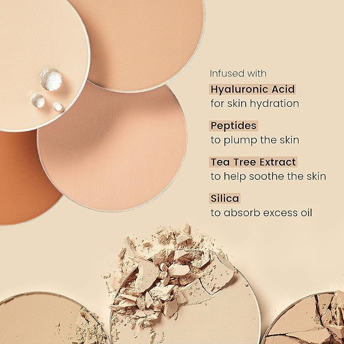 JOAH Perfect Complexion Cashmere Powder Foundation, Medium Face
