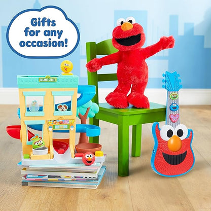 SESAME STREET Giggle N Go Monster Truck Toy Vehicle, Pops Wheelies, Sings, and Has Phrases, Kids Toys for Ages 2 Up, Amazon Exclusive by Just Play