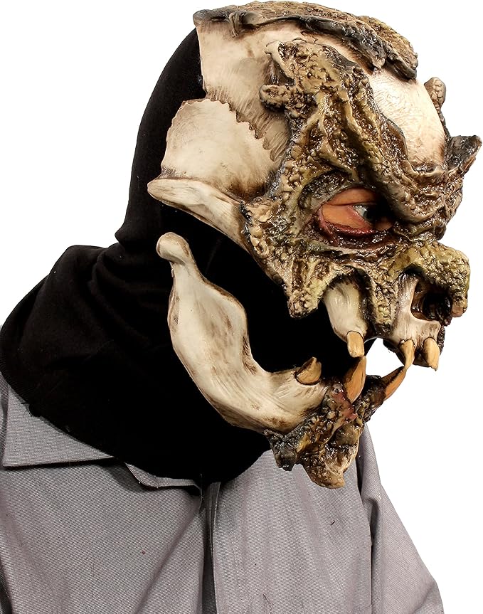 Zagone Studios Men's One Size Sloppy Joe Monster Zombie Mask, Green/Brown