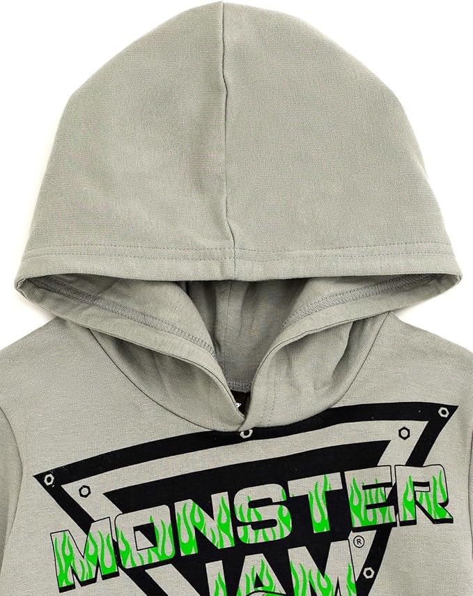 Monster Jam Grave Digger Monster Mutt Megalodon Fleece Pullover Hoodie & Pants Toddler to Big Kid