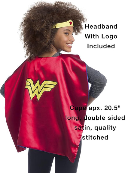 Rubies Super Hero Cape Set Officially licensed DC Comics Assortment 4 Capes, 2 Masks, and 2 Headbands, One Size (Amazon Exclusive)