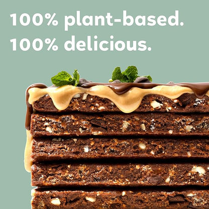 GoMacro MacroBar Organic Vegan Protein Bars - Mint Chocolate Chip, 2.3 Ounce Bars, (Pack of 12)
