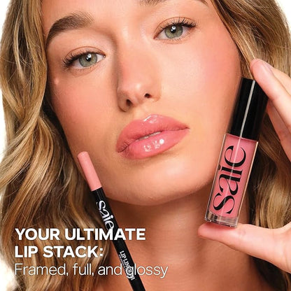 Saie Lip Liner 101 - Lip Pencil Made with a Creamy, Soft Matte Formula for a Naturally Framed or Fully Filled Look - Supercharged with Shea Butter & Jojoba Oil - Twist (.05 oz)