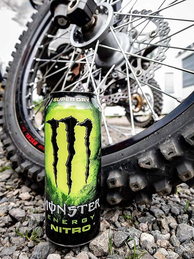 Monster Energy Nitro Super Dry Maximum Strength Drink 16, 384 Fl Oz, (Pack of 24)