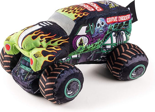 Jay Franco Monster Jam Grave Digger Plush Stuffed Pillow Buddy - Super Soft Polyester Microfiber, 12.5 inch (Official Monster Jam Product)