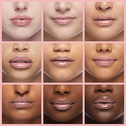 Rimmel Stay Glossy Lip Gloss - Non-Sticky and Lightweight Formula for Lip Color and Shine - 143 Sundae Best, .18oz
