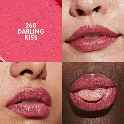 COVERGIRL Clean Lip Color, Darling Kiss, Satin Finish, Squalane, Avocado & Aloe, Carmine-Free, Non-Drying, 0.12oz