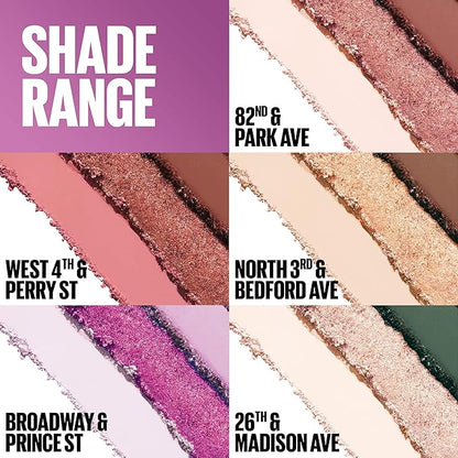 Maybelline New York Shadow Blocks Shadow Blocks Eyeshadow Palette, Stacked Eye Shadow Trio, 82nd & Park Ave, 0.08 oz
