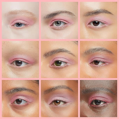 ISMINE Single Eyeshadow Powder Palette, Matte Light Pink, High Pigment, Longwear Single Eye Makeup for Day & Night